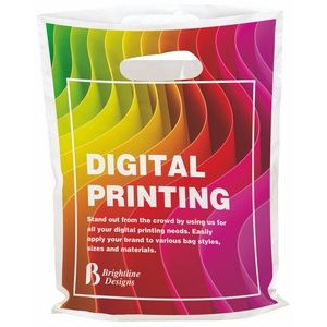 Digital Full Color Die Cut Plastic Bag (7.5"x9")