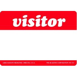 Visitor Label - 3.5" x 2.5"