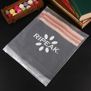 17.8 x 23.7 Inch Matte Frosted Storage Bag Waterproof Zip-Lock Seal Storage Bag Makeup Packing Pouch