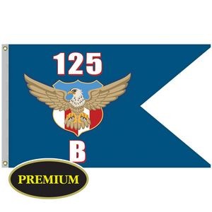 Single Reverse Knitted Polyester Guidon Boat Flag (36"x60")