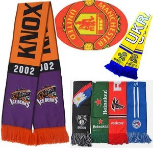 Personalized Custom Polyester Printed Soccer Fan Scarf