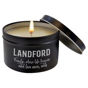 Aroma Delight Tin Candle with Logo-French Linen