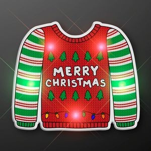 Light Up Christmas Sweater Pin - BLANK