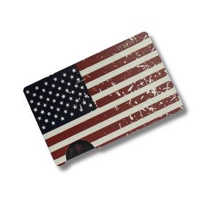 Smart Wallet RFID Blocking Card Holder Money Clip Minimalist Metal Wallet - Premium American Flag