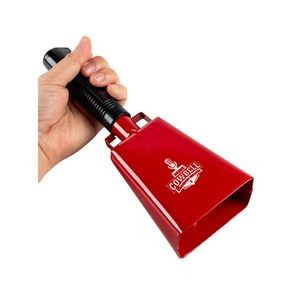 Red Cowbell with Handle