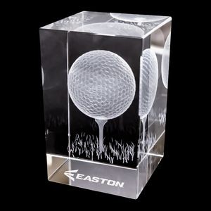 Golf 3D Crystal Sport Block