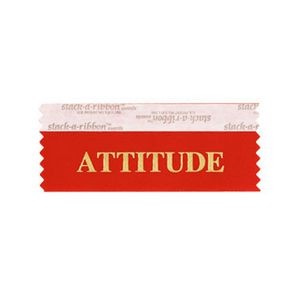 Attitude Stk A Rbn Red Ribbon Gold Imprint