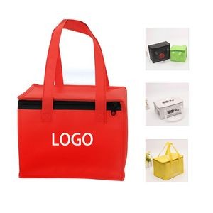 6 Inch Non Woven Insulated Cooler Outdoor Lunch Bag With Handle