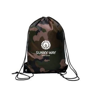 Small Camouflage Drawstring Backpack