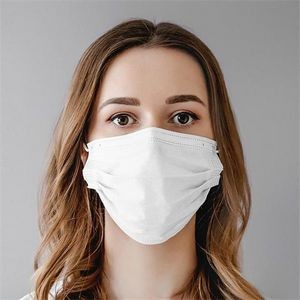 High-Filtration Efficiency White Disposable Face Mask