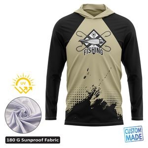 Unisex and Kids' Full Sublimation SolarProtec Performance Long Sleeve Hooded T-Shirt
