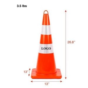 26.8'' Traffic Cone with Top Ring