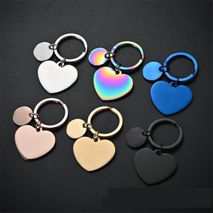 Stainless Steel Heart Laser Engraved Keychain