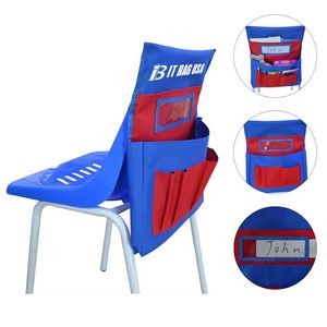 Back Pocket Chair For School Seat With Label Slot
