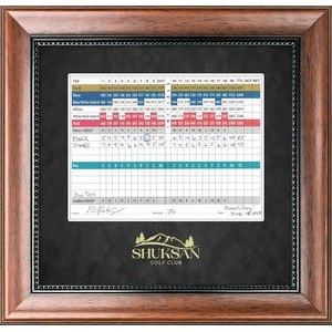 Ashburn (Walnut/Black) - Golf Scorecard Display 14"x13.5"