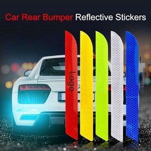 Car Rear Bumper Reflective Decals Bumper Sticker
