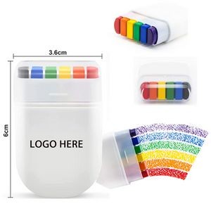 6-Color Face Rainbow Paint Pens