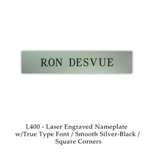 Laser Engraved Name Plate (1 Line of Text)