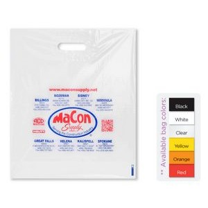 2.5 Mil Heavy Gauge Patch Handle Bag (15"x18"x4")