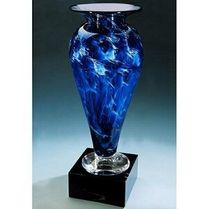 Midnight Tempest Athena Vase w/o Marble Base (6"x12")