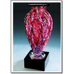 Sakura Storm Mercury Vase w/ Marble Base (6.5"x13.75")