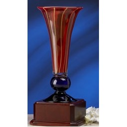 15" Inane Glass Vase