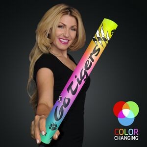 Fully Wrapped 16" Multi Color LED Foam Cheer Stick - Domestic Imprint