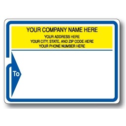 Standard Pin Fed Mailing Label w/Arrow Border and To Detail