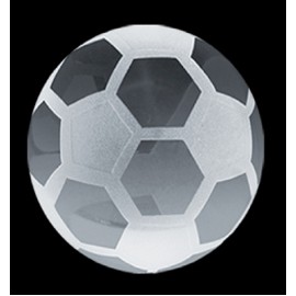 Crystal Soccer Ball Paperweight
