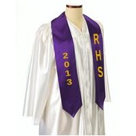 Custom 72" Graduation Sash - Purple