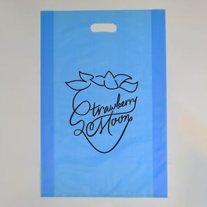 Frosted Ocean Blue Colored Poly Merchandise Bag/ 2.5 Mil ( 14"x3"x21")