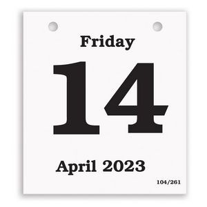 Daily Date Calendar Refill - 4.25x4.75 Medium Pad