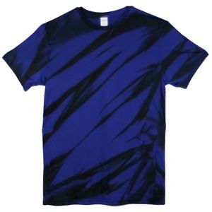 Black/Royal Blue Laser Graffiti Short Sleeve T-Shirt