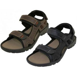 Men's Double Strap Sandals - 2 Colors, Size 7-13 (Case of 18)