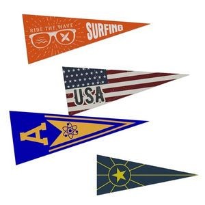 Active Lifestyle Pennants - Full Color/Bleed (10"x25")