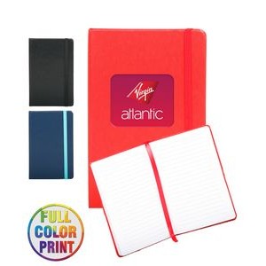 Large Hard-Cover Journal Notebook with Full-Color Logo - 5.5 inch x 8.5 inch