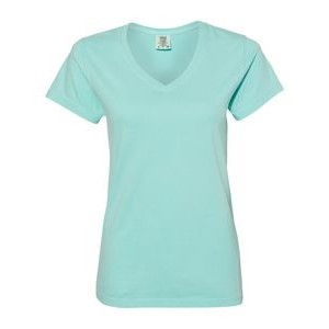 Comfort Colors Garment-Dyed Women's Midweight V-Neck T-Shirt