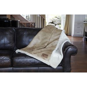 Faux Leather Throw (Laser Patch)