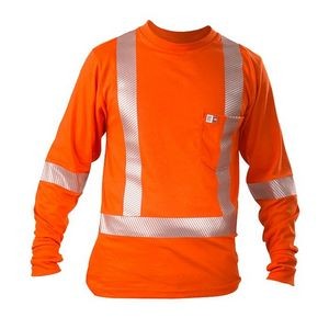 7 Oz. Antex Exodry FR High Visibility Athletic Performance T-Shirt w/Reflective Tape (Orange)
