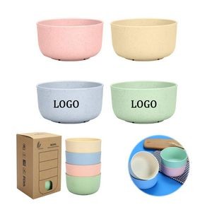 4Pcs Wheat Straw Cereal Bowls