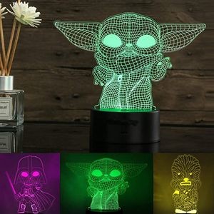 7 Colors Changing LED Acrylic Night Light with Remote