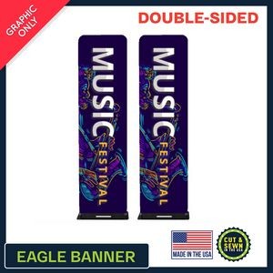 Eagle 24" W x 90" H | Double-Sided Graphic Only - Made in the USA