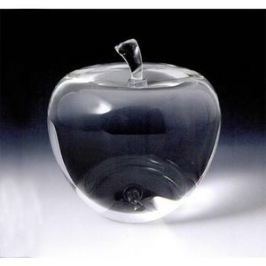 Optical Crystal Apple Paperweight (3 1/8"x3 3/8")