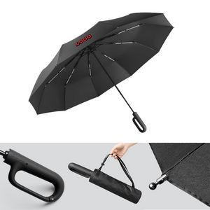 3 Fold Double Business Umbrella With Sunscreen Coating