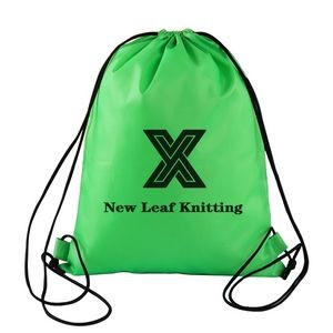 14" x 17" Polyester Drawstring Backpack