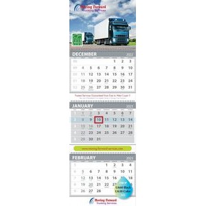 Custom 3-Month Optimal Wall Calendar (Offset)
