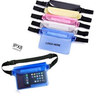 Screen Touch Sensitive Waterproof Bag with Adjustable Waist Strap