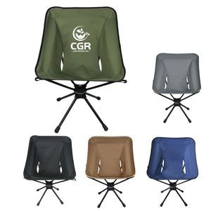 Collapsible Swivel Camping Chair for Outdoor Adventures