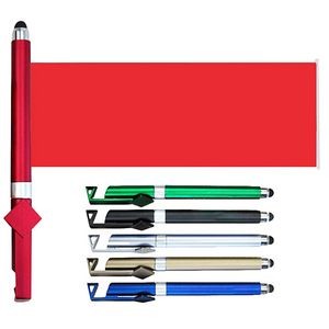 "Promotional Banner Pen: Multi-functional with Phone Stand"