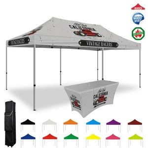 20x10 Tent Full Digital Print with 6FT stretch table cover